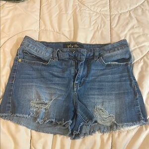 Women's Blue Denim Shorts